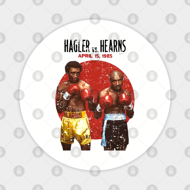 HOT!! Hagler vs Hearns Boxing 1985 Magnet by Don'tawayArt